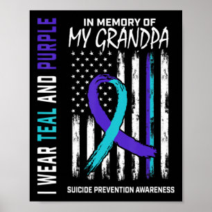 In Memory Grandpa Suicide Awareness Prevention Ame Poster