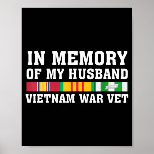 In Memory Husband Vietnam Veteran Family Poster