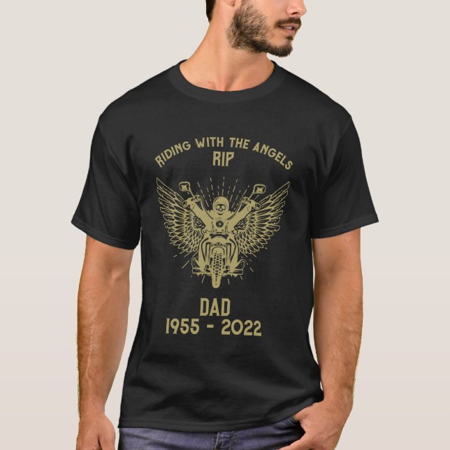In Memory Motorbike Rider Funeral T-Shirt (Front)