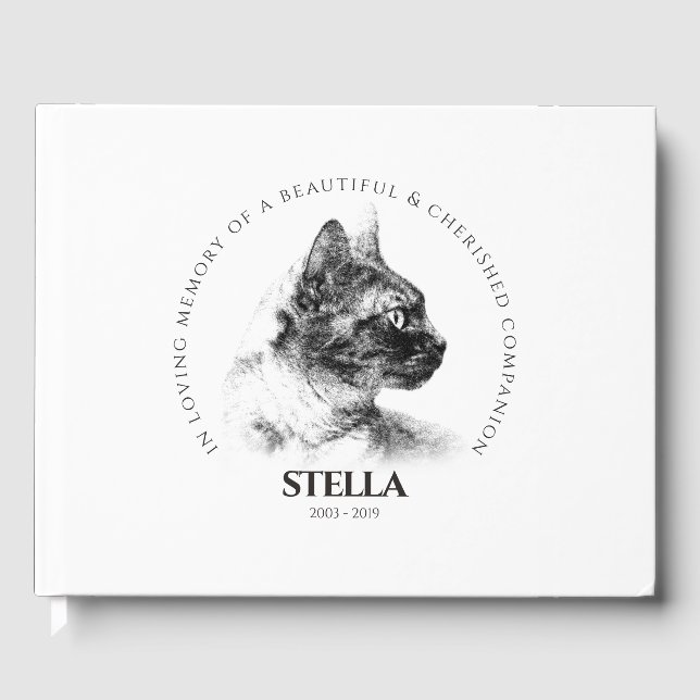 In Memory of a Beloved Pet Memorial Guest Book (Front)