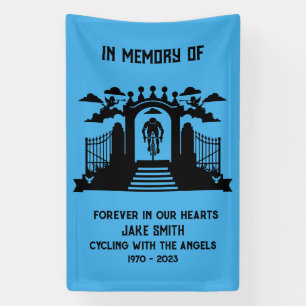 In Memory Of A Cyclist Funeral Banner
