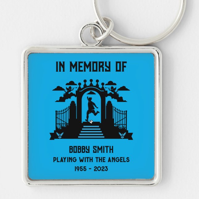 In Memory Of A Golfers Funeral Keychain (Front)