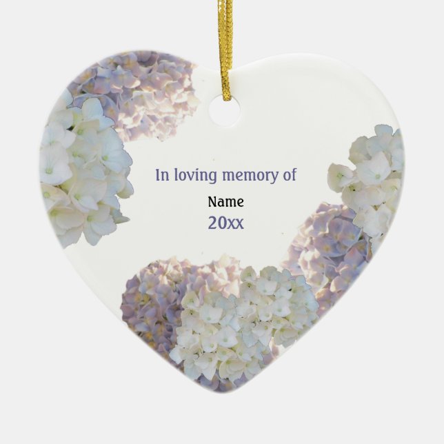 In Memory Of a Loved One Floral Ornament (Front)