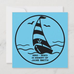 In Memory Of A Sailor Garden Card