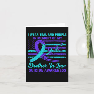 In Memory Of Brother In Law Suicide Awareness Amer Card