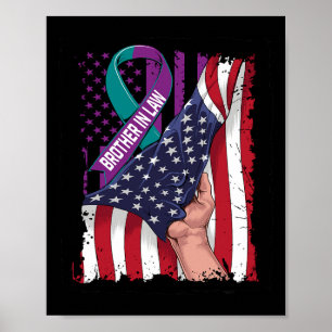 In Memory Of Brother In Law Suicide Awareness Usa  Poster