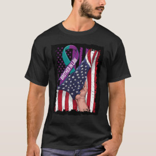 In Memory of Brother In Law Suicide Awareness USA T-Shirt