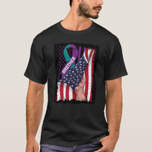 In Memory of Brother Suicide Awareness American Fl T-Shirt