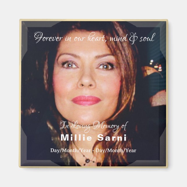 In Memory of Candles Magnet with text - HAMbyWG (Front)