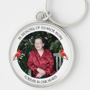 In Memory of Cardinal Memorial Keepsake Keychain