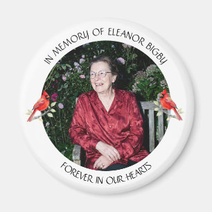In Memory of Cardinal Memorial Keepsake Magnet