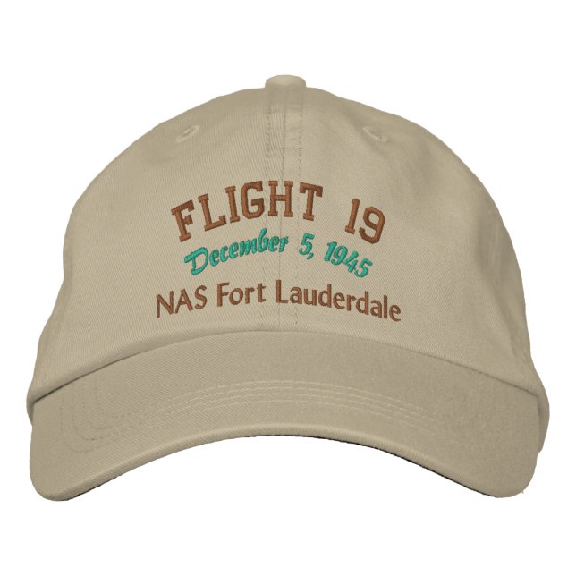 In Memory of Flight 19 Embroidered Hat (Front)