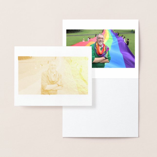 In Memory of Gilbert Baker 1951 - 2017 Foil Card (Display)