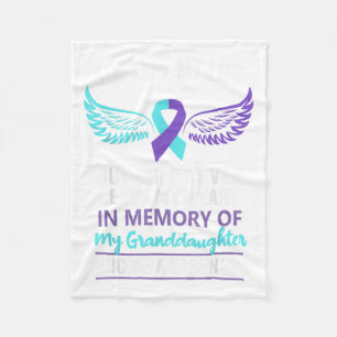 In Memory Of Granddaughter Suicide Awareness Preve Fleece Blanket
