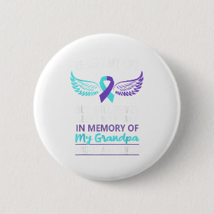 In Memory Of Grandpa Suicide Awareness Prevention 2 Inch Round Button