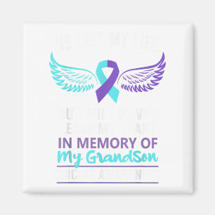 In Memory Of Grandson Suicide Awareness Prevention Magnet
