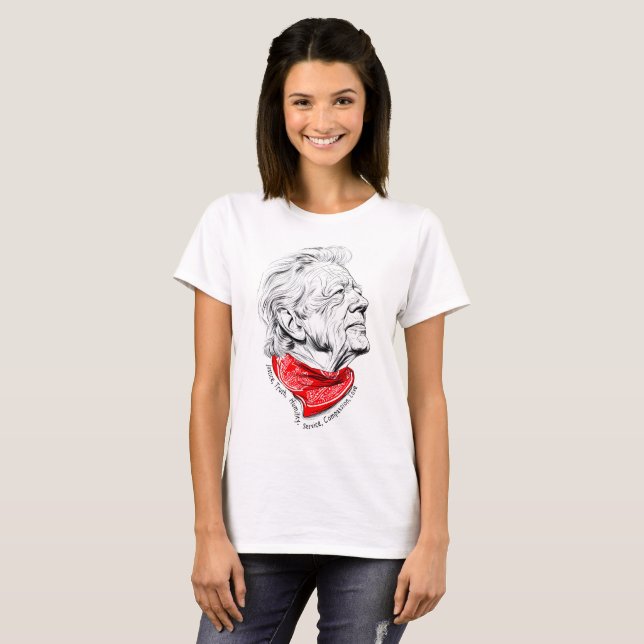 In Memory of Humanitarian President Jimmy Carter T-Shirt (Front Full)