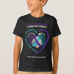 In Memory Of I Miss My Uncle Suicide Prevention Aw T-Shirt