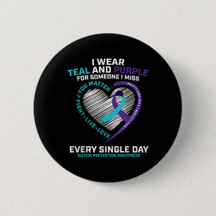 In Memory Of I Miss Son Mom Dad Suicide Prevention 2 Inch Round Button