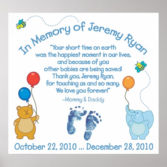 In Memory of Jeremy Ryan Poster (Front)