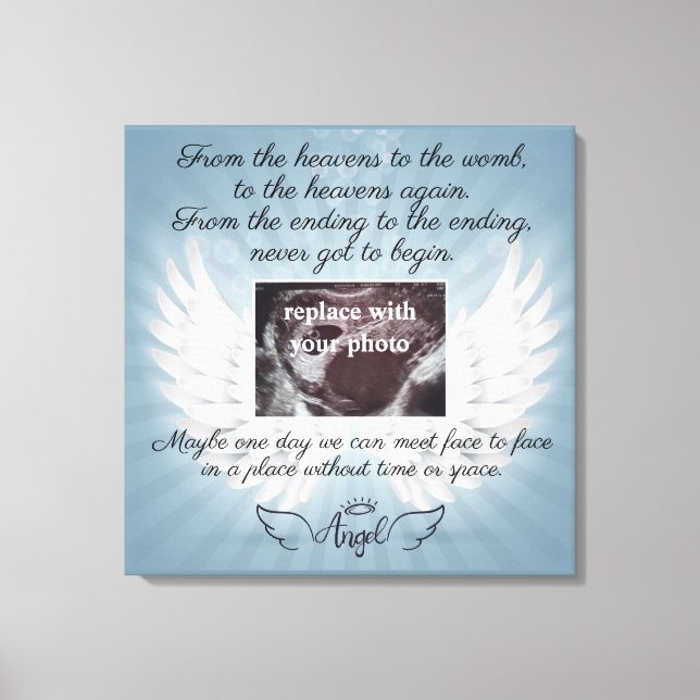 In Memory of loss baby Canvas Print (Front)