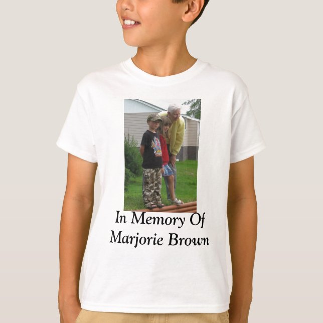 In Memory Of Marjorie Brown T-Shirt (Front)