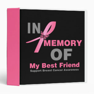 In Memory of My Best Friend Breast Cancer Album Binder