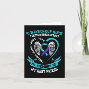In Memory of my Best Friend Suicide Awareness Prev Card