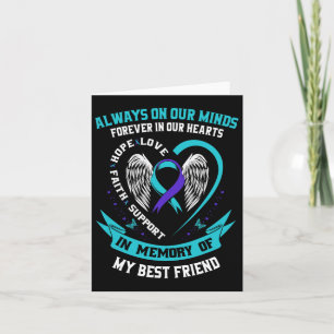 In Memory Of My Best Friend Suicide Awareness Prev Card
