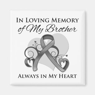 In Memory of My Brother - Brain Cancer Magnet