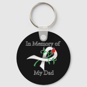 In Memory of My Dad - Lung Cancer Keychain