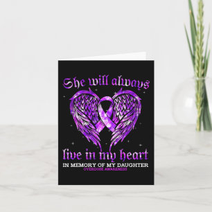 In Memory Of My Daughter Overdose Awareness Angel Card