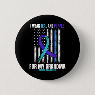 In Memory Of My Grandma Suicide Awareness Flag Byc 2 Inch Round Button