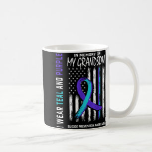 In Memory Of My Grandson Suicide Awareness Prevent Coffee Mug