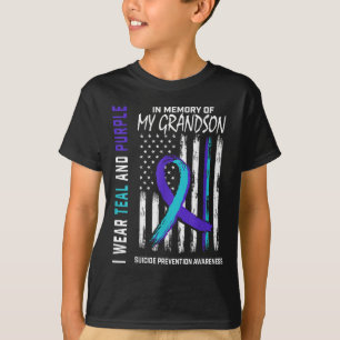 In Memory Of My Grandson Suicide Awareness Prevent T-Shirt