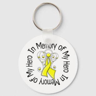 In Memory of My Hero Suicide Prevention Keychain