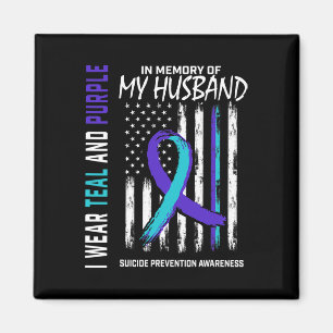 In Memory Of My Husband Suicide Awareness Preventi Magnet