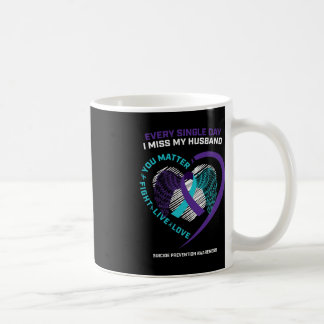 In Memory Of My Loving Husband Suicide Prevention  Coffee Mug