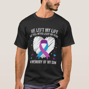 In Memory Of My Loving Son Suicide Prevention Awar T-Shirt