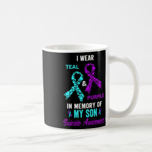 In Memory Of My Son Mom Dad Suicide Prevention Awa Coffee Mug