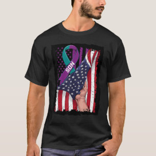 In Memory of my Son Suicide Awareness American Fla T-Shirt
