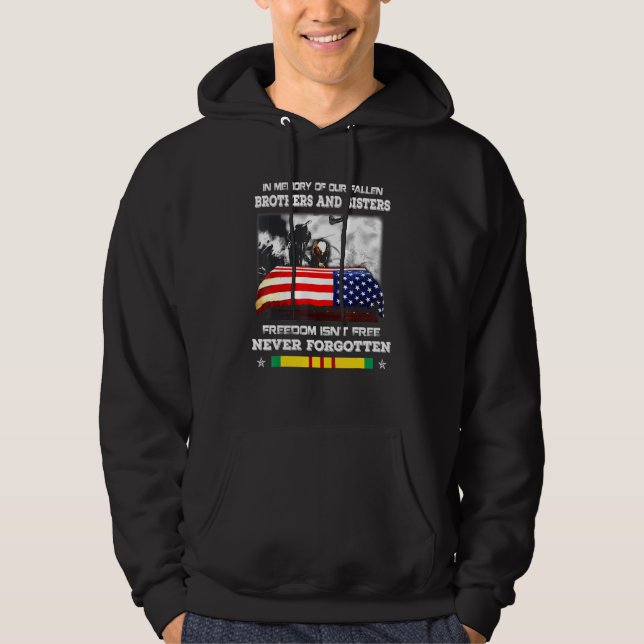 In Memory Of Our Fallen Brothers And Sisters Freed Hoodie (Front)