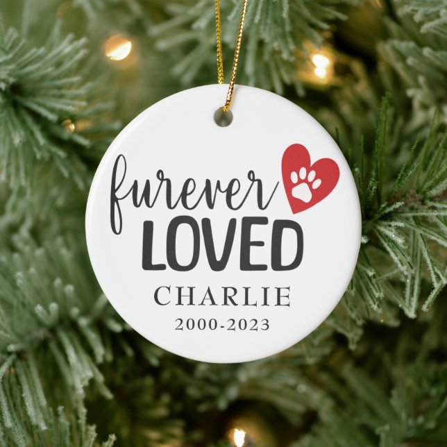 In Memory of Our Pet Dog Personalized Ornament (Tree)