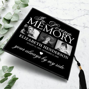 In Memory of Photo 3 Photo Graduation Cap Topper