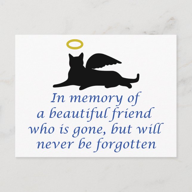In memory Of Postcard (Front)
