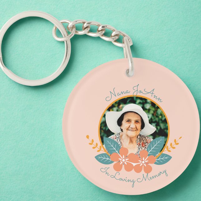 In Memory Of, Sympathy Photo Keychain (Creator Uploaded)