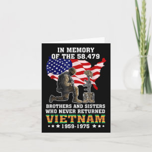 In Memory Of The 58479 Vietnam Veteran Stand For U Card