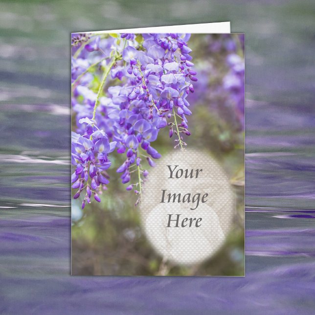 "In Memory Of" with Wisteria and Photo Placement Announcement (Creator Uploaded)
