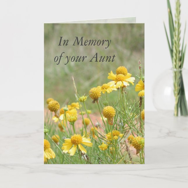In Memory of your Aunt Card (Front)