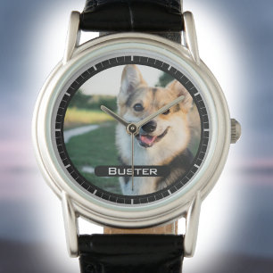 In Memory of Your Pet. Pet Photo on a Watch
